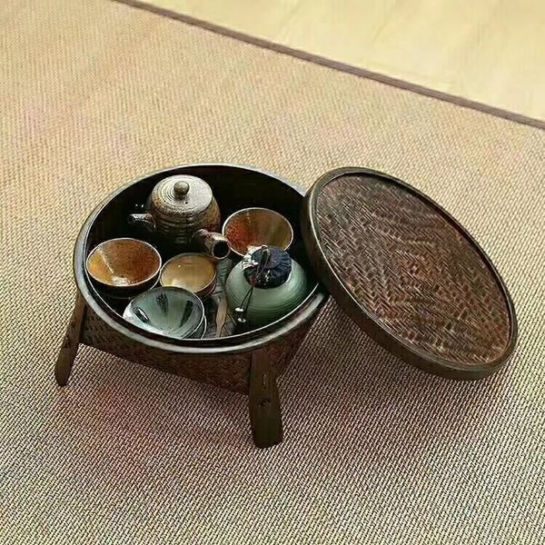 Bambusbehälter für Teeset oder Frauensache
