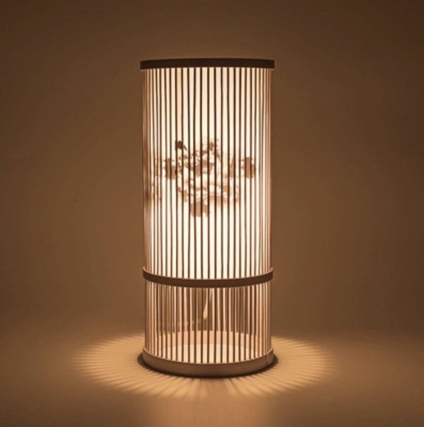 Lampe aus Bambus
